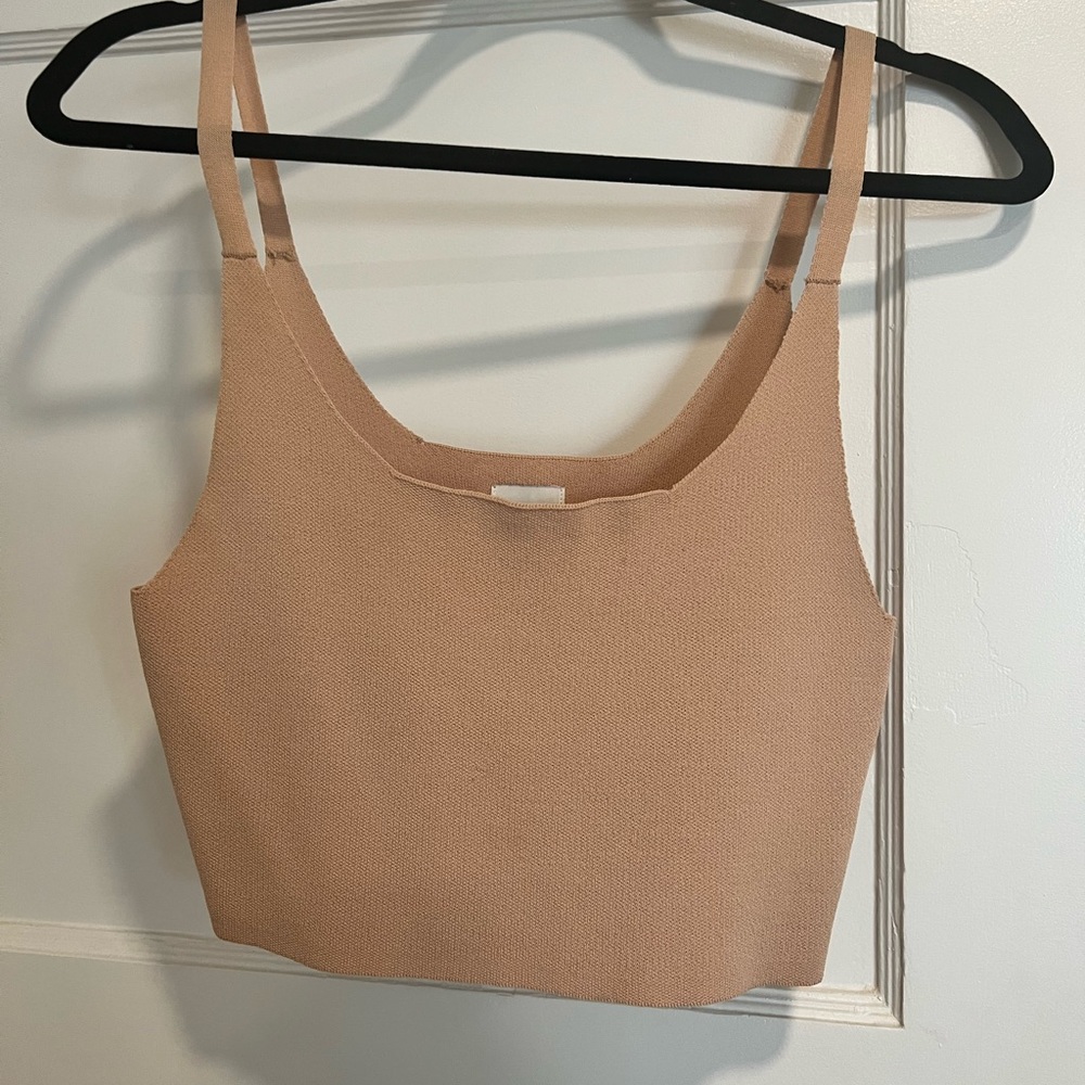 Peach/coral crop top by MP/C